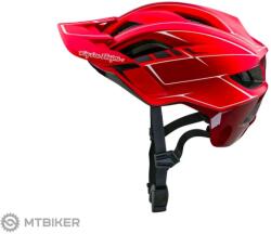 Troy Lee Designs Flowline SE Mips sisak, csíkos piros (XS/S (53-56 cm))