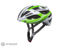 Cratoni C-Breeze sisak, white/green glossy (S-M (53-56 cm))