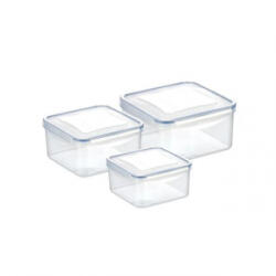 Tescoma FRESHBOX négyzet alakú ételtároló doboz 3db, 0.4 liter, 0.7 liter és 1.2 liter (892040.00)