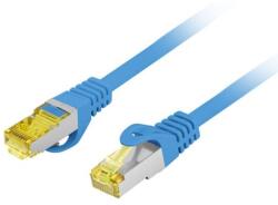 Lanberg NET Patch kábel CAT. 6a S/FTP LSZH 0.25m kék, réz (PCF6A-10CU-0025-B)