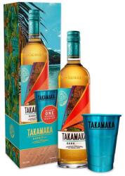 Takamaka Rum Dark Spiced rum 0, 7L 38% dd. + beach pohár