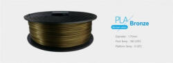  3D FILAMENT 1, 75mm PLA Arany /1kg-os tekercs/ (3DFILAMPLA175GD) - nyomtassotthon