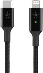 Belkin Cablu de date Belkin Smart LED USB-C la Lightning, Negru (CAA006BT04BK)