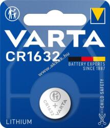 VARTA gombelem CR1632 Líthium 1db/csom - Kiárusítás!