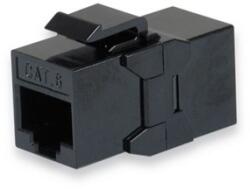 Equip RJ45 Keystone Toldó - 121179 (UTP, Cat6, árnyékolatlan, műanyag, fekete) 8db/csomag 125579 (125579)