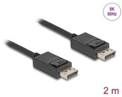 Delock kábel DisplayPort male / male összekötő 8K 60Hz 40 Gbps 2m 80493 (80493) - pcx