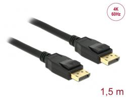 Delock kábel DisplayPort 2.0 male / male összekötő 10K 60Hz 54 Gbps 3m 80263 (80263)