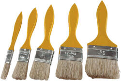 EXTOL ecset készlet, 5db, fanyelű; 0, 5", 1", 1, 5", 2", 2, 5", vastagság: 1cm (009153) (009153)