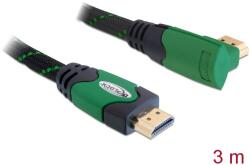 Delock Kábel High Speed HDMI típusú Ethernet HDMI A dugós HDMI A dugós derékszögű 4K 3 m