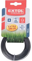 Extol damil szegélynyíró géphez 2, 0 mm, négyszög keresztmetszetű, fekete közép/dual power, 15m