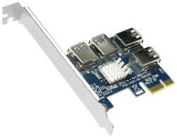 PCI-E x1 - 4xUSB 3.0 OEM bővítőkártya (PCIS4) (PCIS4)
