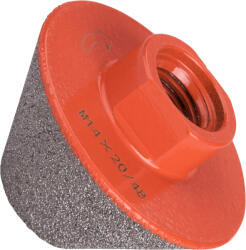 Extol lyukmaró, csonkakúp (lyuktágító/lyukfúró/furat csiszoló) csempére, gyémánt bevonat; 48mm x M14, sarokcsiszolóra