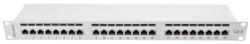 Lanberg Patch panel CAT6 UTP 24 PORT 1U 19" árnyékolt szürke (PPS6-1024-S) (PPS6-1024-S)
