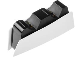 FIXED Kettős töltő PS5 DualSense kontrollerhez, fekete és fehér FIXPS5-DCC-BW (FIXPS5-DCC-BW)