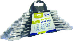 Extol villáskulcs klt. , W. S. , műanyag tartóban; 8db, 6-22mm (31008, 31380, 335038, 505) (31008, 31380, 335038, 505)