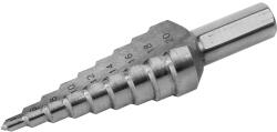 Extol lépcsős fémfúró HSS, 9 lépcsős (4-20mm, 2mm lépcsők), befogás: 8mm
