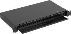 NIKOMAX Optikai patch panel Simplex, SC/LC 48 port, kihúzható, fekete NMF-RP24SC-TS-P1-1U-BK (NMF-RP24SC-TS-P1-1U-BK)
