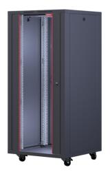 Formrack 12U Interline 600x600 19" szabadon álló rack szekrény - RAL9005 fekete INT-12U6060 (INT-12U6060)
