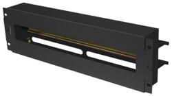 Lanberg AK-VDP103-B 19" 3U DIN sínes fedeles kismegszakító tartó panel (AK-VDP103-B)