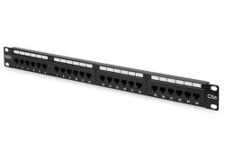 ASSMANN 19" 1U 24port Cat. 5e fekete árnyékolatlan Patch Panel DN-91524U (DN-91524U)