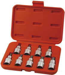 Extol bitdugófej klt. , 9db, TORX, 1/2"x55mm (T20-25-27-30-40-45-50-55-60), CrV/S2