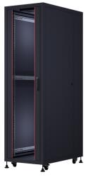 Formrack 32U Cosmoline 600x1000 19" szabadon álló rack szekrény - RAL9005 fekete CSM-32U60100 (CSM-32U60100)