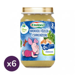 Univer INGYENES SZÁLLÍTÁS - Univer brokkolifőzelék csirkehússal, 8 hó+ (6x163 g)