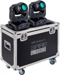 Centolight SPIRE L180 SET - 2 x Led Beam moving head 180 w with flight case