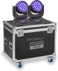 Centolight THESIS 1915Z-SET - 2 x Centolight LED Zoom Moving head 19 x 15W LED Thesis 1915 Z with Flight Case