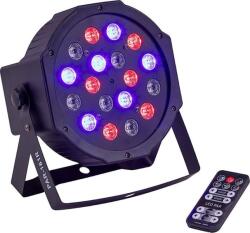 Soundsation PAR-181R - 18x1W (6R, 6G, 6B) LED PAR Lámpa távirányítóval - hangszeraruhaz