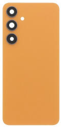 Samsung S926 Galaxy S24+ akkufedél (hátlap) kamera lencsével és ragasztóval, narancssárga (OEM)