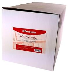 Fortuna Iratspirál műanyag FORTUNA 28mm 201-240 lap fekete 50/dob - nyomtassingyen