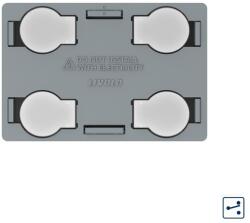 Livolo Modul intrerupator cvadruplu cap scara / cruce cu touch Livolo, standard Italian, C9-VL-FC4S-3G (C9-VL-FC4S-3G)