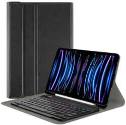 NEOGO Smart Cover Keyboard tok iPad Pro 11'' 2018-2022, fekete