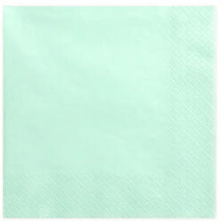 PartyDeco Szalvéta, 20 db , 33x33 cm, 3 rétegű, menta