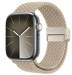 Dux Ducis Mixture Pro Apple Watch 38/40/41/42 mm Fonott Szíj Bézs