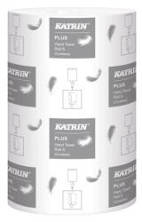  Katrin Plus S2 tekercses kéztörlő, 14cm, 60 méter, 2 rétegű, hófehér, 100% cellulóz, 12 tekercs (2634)