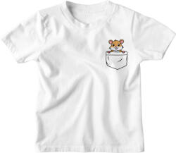  Színes Zsebminta Egérke - Gyerek Póló (800741)