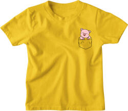  Színes Zsebminta Kis Disznó - Gyerek Póló (553821)