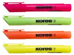 Kores Szövegkiemelő készlet, 0, 5-5 mm, KORES "High Liner Plus", 4 különböző szín - 4db (IK36040) - papiruniverzum