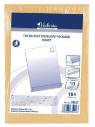 Victoria Paper Redős-talpas tasak csomag, TB4, szilikonos, 40 mm talp, VICTORIA PAPER, barna kraft (IBI27) - papiruniverzum