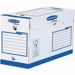 Fellowes Archiváló doboz Extra erős, A4+, 150mm, Fellowes® Bankers Box Basic, 20 db/csomag, kék/fehér - delfinbuvar