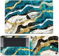  MacBook Pro 13" ( 2019, négy Thunderbolt 3 Port ) - Kék agata mintás hátlap fólia