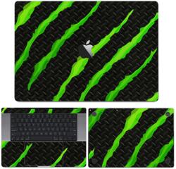 MacBook Pro 13" ( 2016-2018, négy Thunderbolt 3 Port ) - Zöld karmolásos hátlap fólia