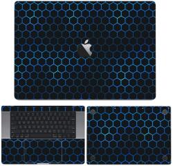 MacBook Pro 13" ( 2019, két Thunderbolt 3 Port ) - Kék méhsejt hátlap fólia