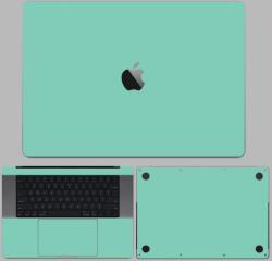 MacBook Pro 13" ( 2019, két Thunderbolt 3 Port ) - Fényes tiffany blue hátlap fólia