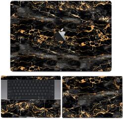  MacBook Pro 13" ( 2019, négy Thunderbolt 3 Port ) - Fekete-arany márvány hátlap fólia