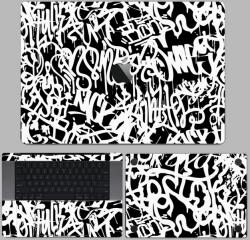 MacBook Air 13" ( 2020, Intel ) - Monokróm graffiti hátlap fólia