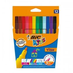  Флумастери BIC Kids Visa 12 цвята