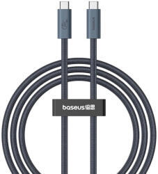 Baseus Flash USB4 USB-C to USB-C Fast Charging Cable 240W - здрав USB4 кабел с въжена оплетка за устройства с USB-C порт (100 см) (черен)